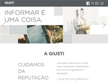 Tablet Screenshot of giusticom.com.br